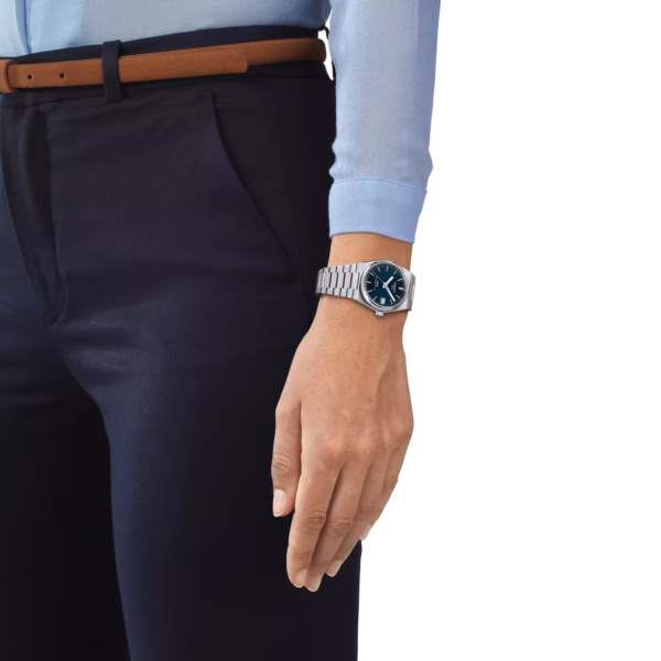 TISSOT 天梭 PRX Powermatic 80 35mm 藍色機械女錶 T137.207.11.041.00：圖片 5