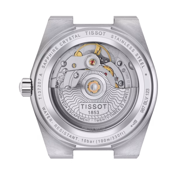 TISSOT 天梭 PRX Powermatic 80 35mm 黑色機械女錶 T137.207.11.051.00：圖片 3