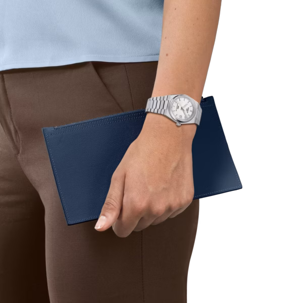 TISSOT 天梭 PRX Powermatic 80 35mm 珍珠白機械女錶 T137.207.11.111.00：圖片 5