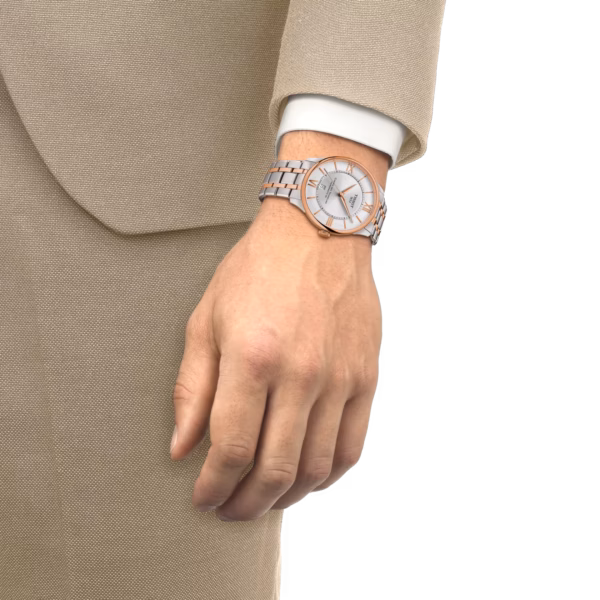 TISSOT 天梭 Chemin des Tourelles Powermatic 80 42mm 杜魯爾 玫瑰金機械錶 T139.407.22.038.00：圖片 5