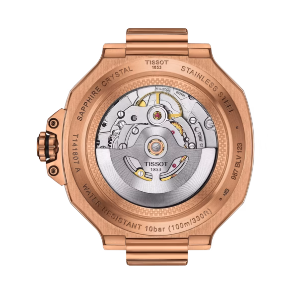 TISSOT 天梭 T-Race Powermatic 80 41mm 玫瑰金賽車機械錶 T141.807.37.051.00：圖片 3