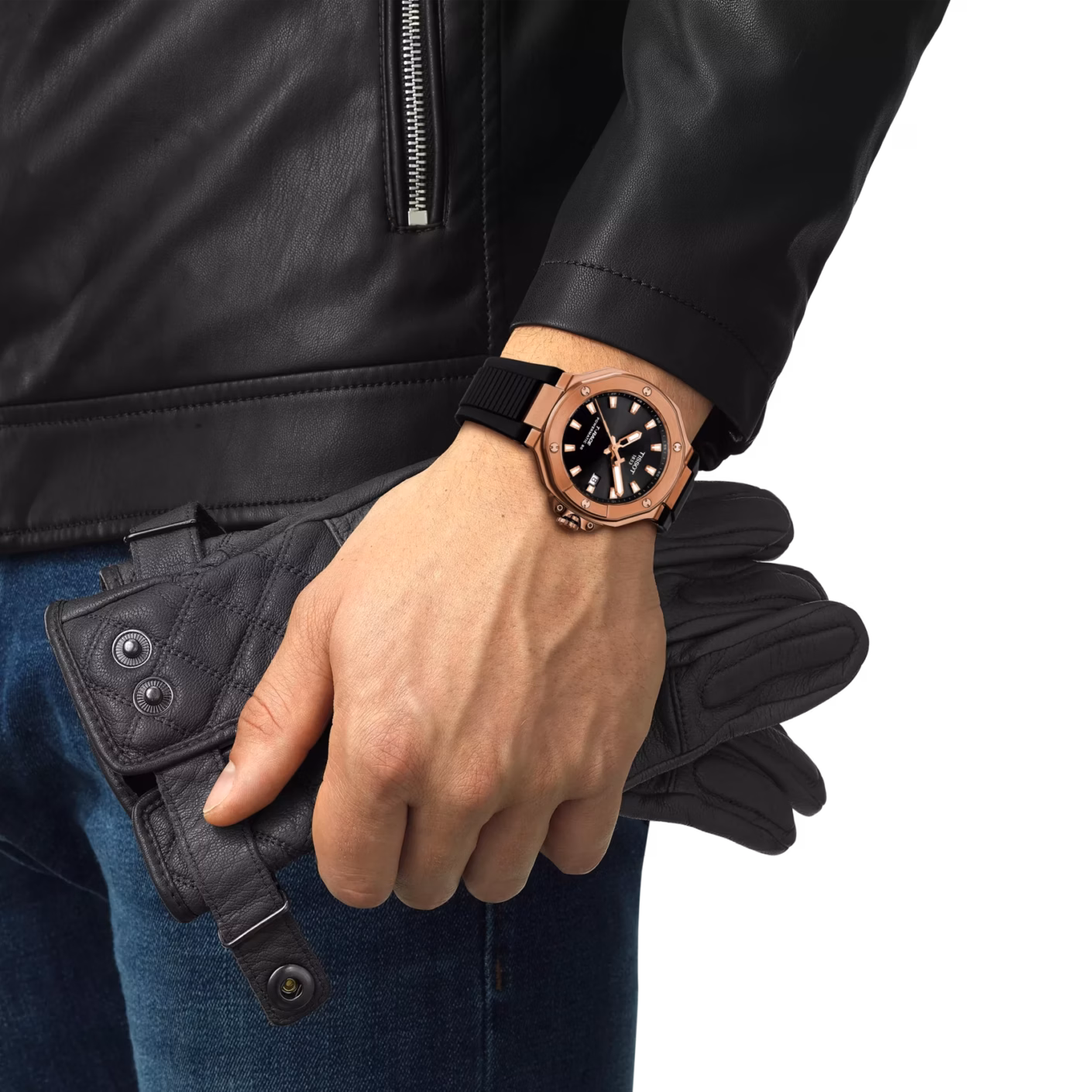 TISSOT 天梭 T-Race Powermatic 80 41mm 玫瑰金賽車機械錶 T141.807.37.051.00