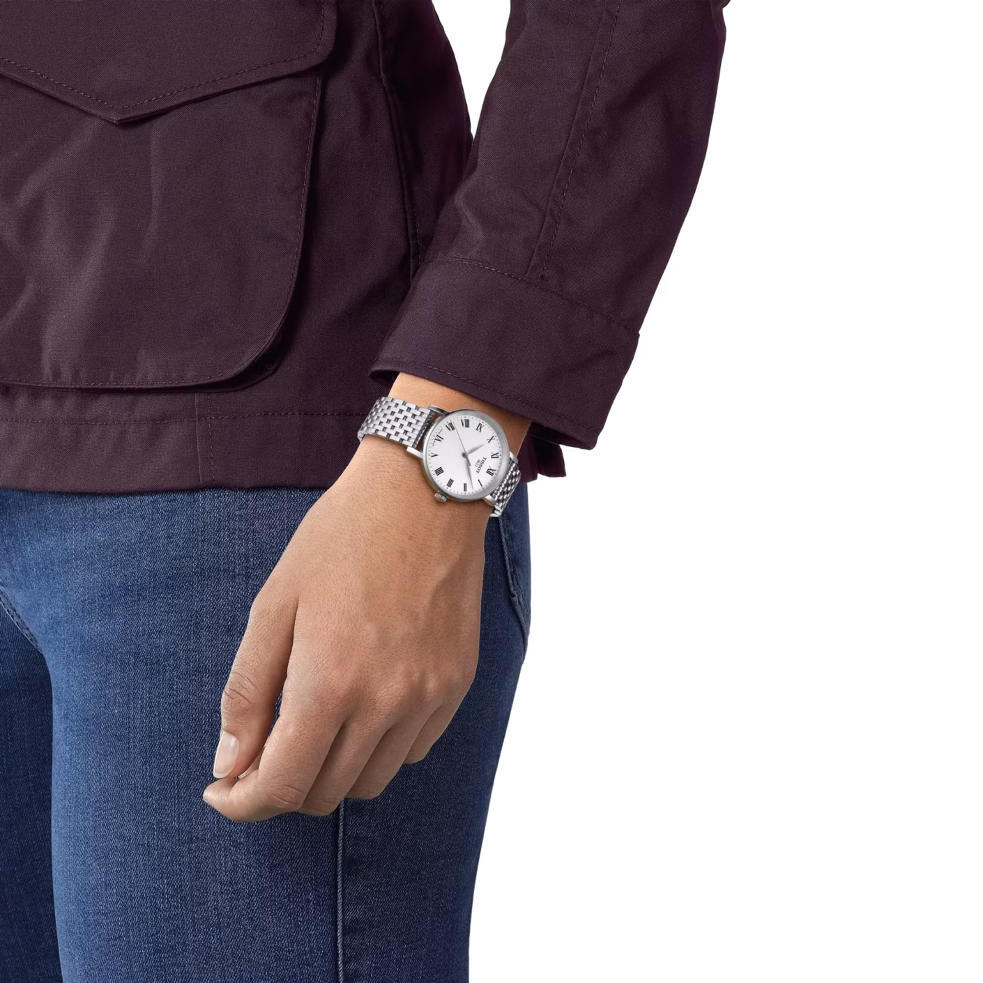 TISSOT 天梭 Everytime 34mm 羅馬銀 簡約三針女錶 T143.210.11.033.00