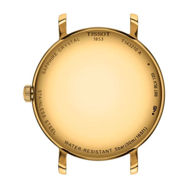 TISSOT 天梭 Everytime 34mm 典雅金 簡約三針女錶 T143.210.33.021.00：圖片 3