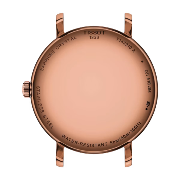 TISSOT 天梭 Everytime 34mm 玫瑰金 簡約三針女錶 T143.210.33.331.00：圖片 3