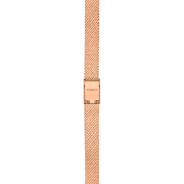TISSOT 天梭 Lovely Square 玫瑰金 鑲鑽方形女錶 T058.109.33.456.00：圖片 2