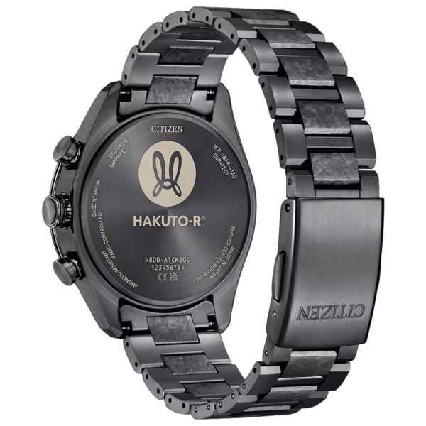 CITIZEN 星辰 ATTESA HAKUTO-R 限量登月錶 黑鈦系列 光動能全球電波時計錶 AT8287-62E：圖片 3