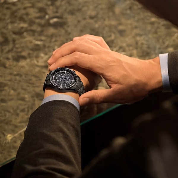 CITIZEN 星辰 ATTESA HAKUTO-R 限量登月錶 黑鈦系列 光動能全球電波時計錶 AT8287-62E：圖片 10