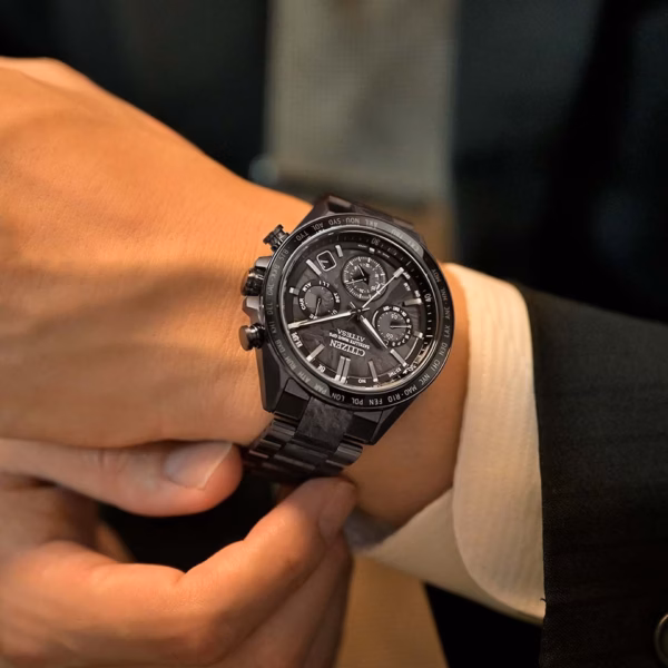 CITIZEN 星辰 ATTESA HAKUTO-R 限量登月錶 黑鈦系列 光動能GPS衛星對時錶 CC4067-66E：圖片 11