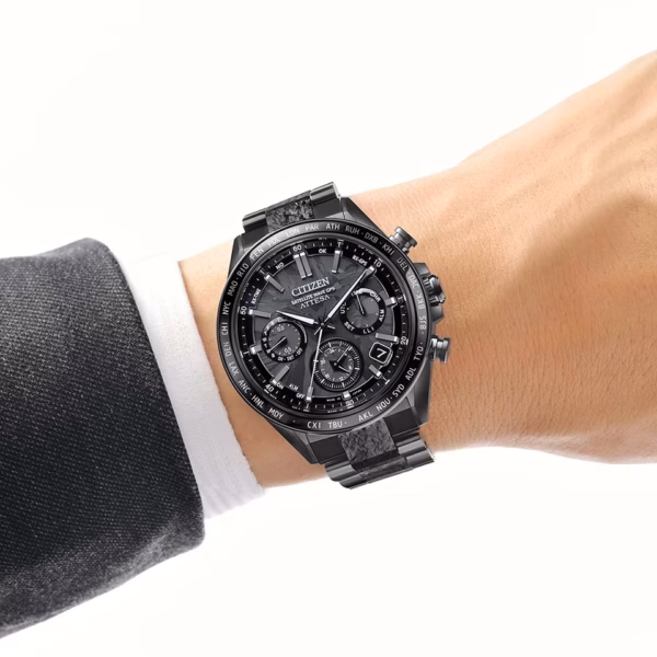 CITIZEN 星辰 ATTESA HAKUTO-R 限量登月錶 黑鈦系列 光動能GPS衛星對時錶 CC4067-66E：圖片 13