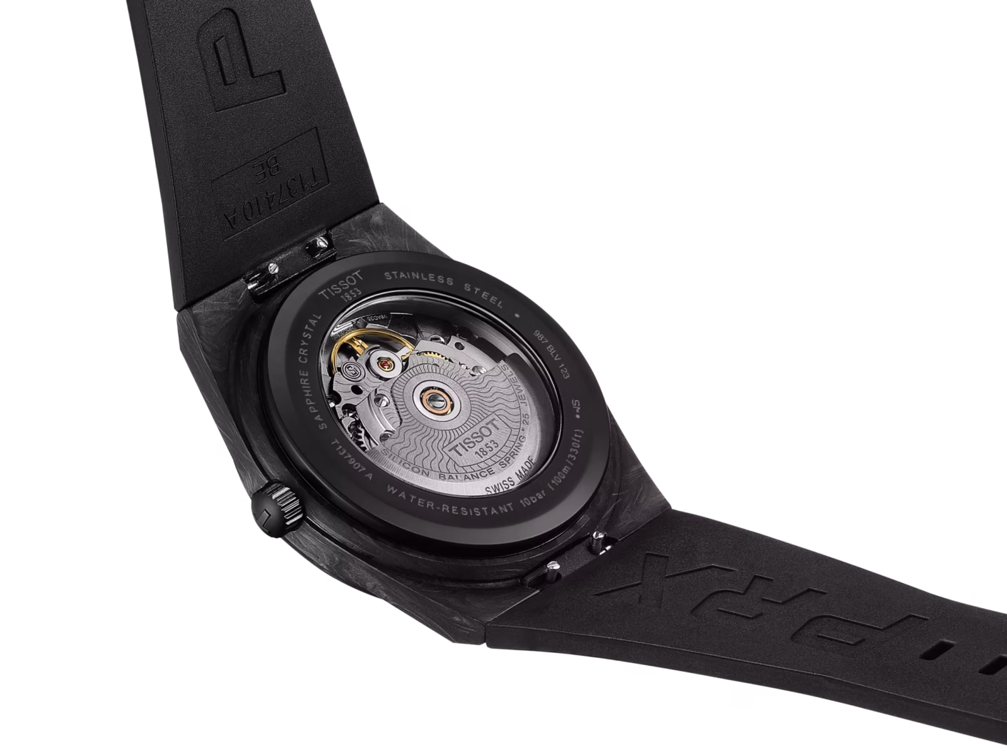 TISSOT 天梭 PRX Powermatic 80 40.5mm Carbon 鍛造碳纖維機械錶 T137.907.97.201.00