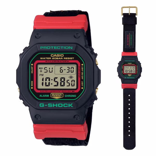 CASIO 卡西歐 G-SHOCK DW-5600THC-1 Winter Premium 聖誕紅 數位腕錶：圖片 3