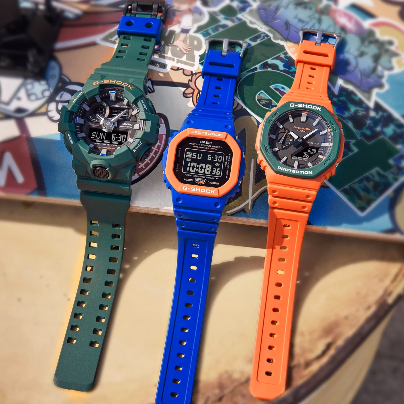 CASIO 卡西歐 G-SHOCK DW-5610SC-2 流行活潑動感設計 數位腕錶