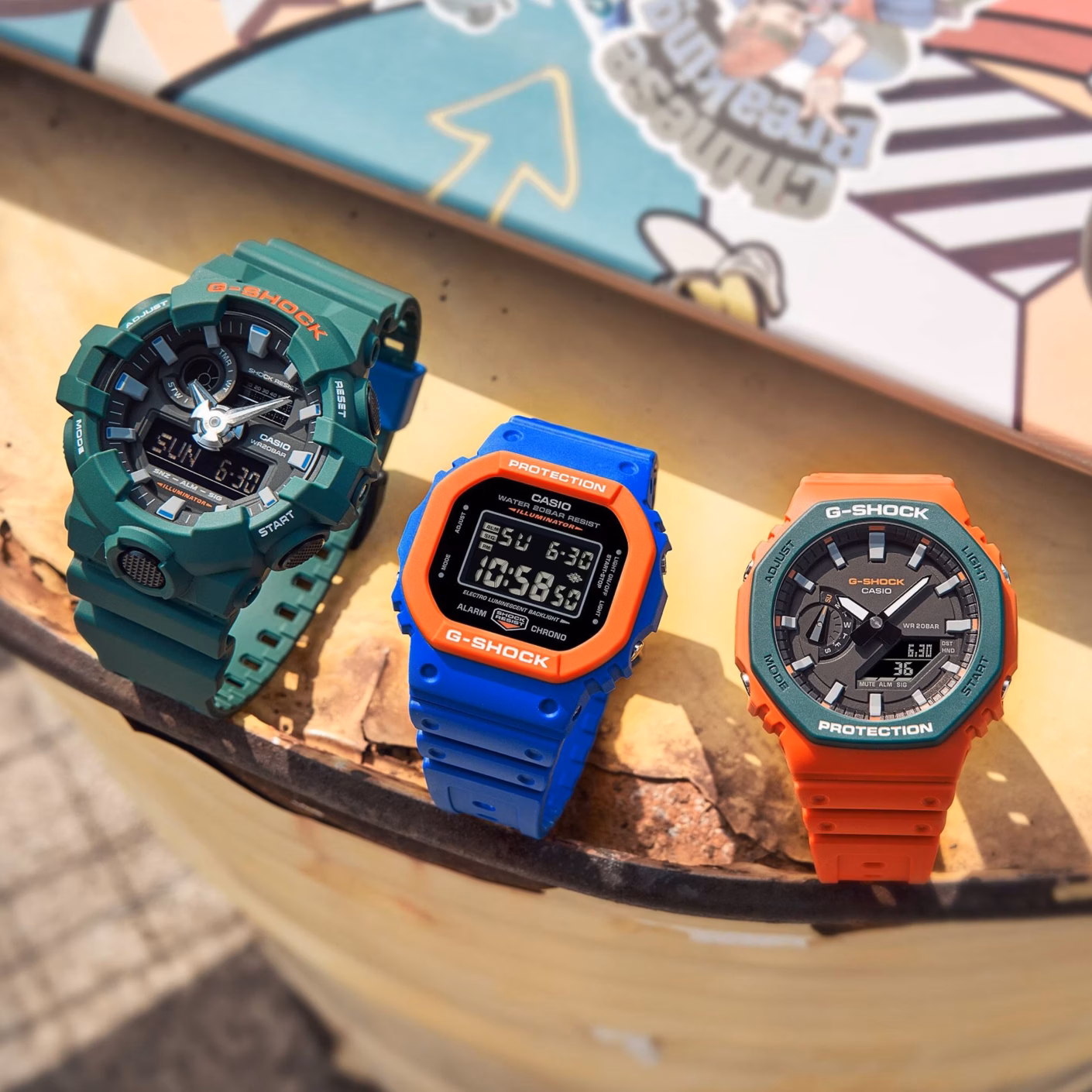 CASIO 卡西歐 G-SHOCK DW-5610SC-2 流行活潑動感設計 數位腕錶
