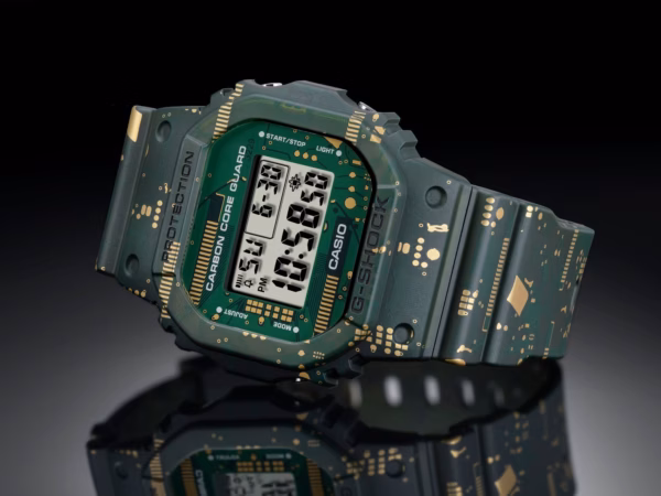 CASIO 卡西歐 G-SHOCK DWE-5600CC-3 碳纖維強化數位迷彩 數位腕錶：圖片 5