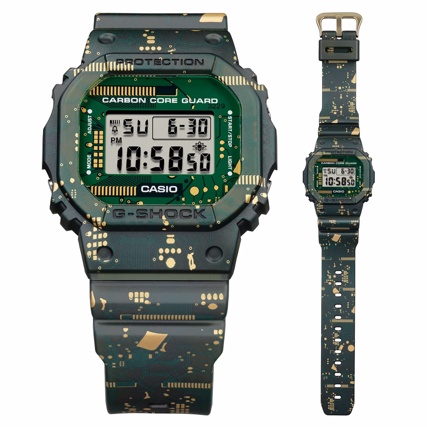 CASIO 卡西歐 G-SHOCK DWE-5600CC-3 碳纖維強化數位迷彩 數位腕錶