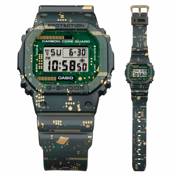 CASIO 卡西歐 G-SHOCK DWE-5600CC-3 碳纖維強化數位迷彩 數位腕錶：圖片 6