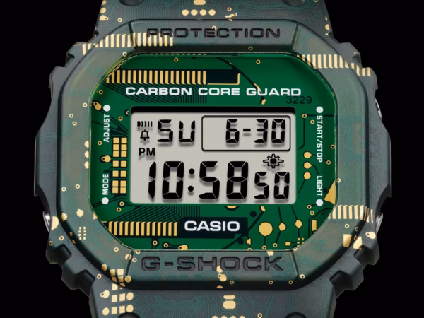 CASIO 卡西歐 G-SHOCK DWE-5600CC-3 碳纖維強化數位迷彩 數位腕錶：圖片 4