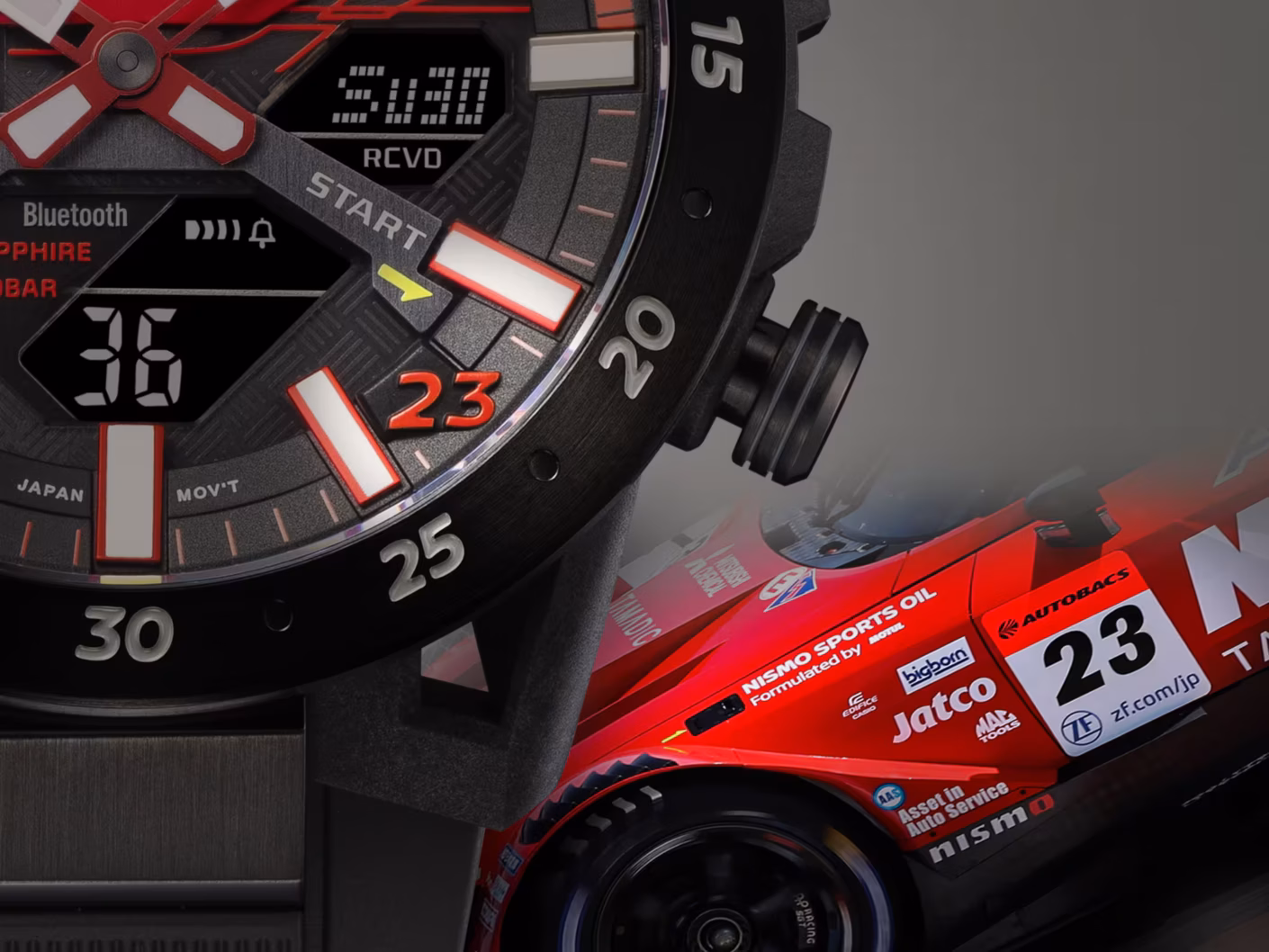 CASIO 卡西歐 EDIFICE ECB-2000NIS-1A NISMO Super GT MY23 限量聯名太陽能賽車計時錶