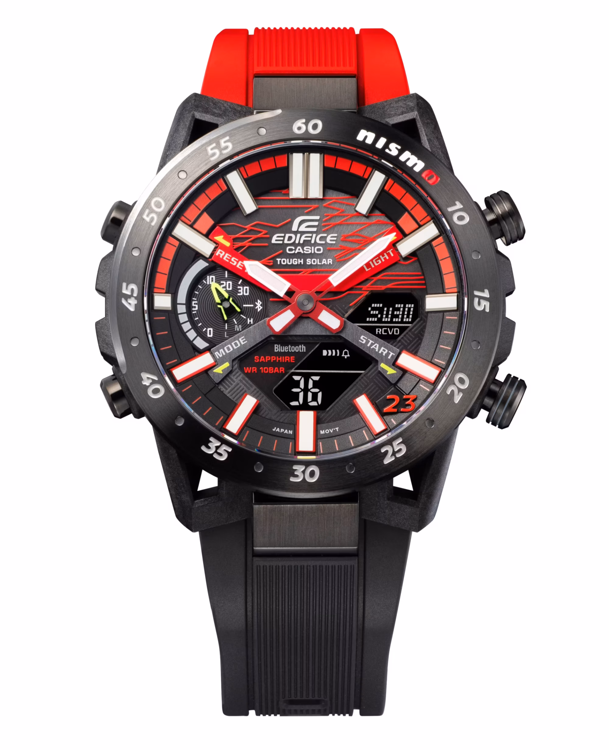 CASIO 卡西歐 EDIFICE ECB-2000NIS-1A NISMO Super GT MY23 限量聯名太陽能賽車計時錶