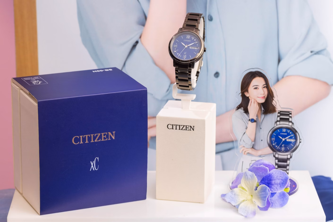 CITIZEN 星辰 xC Hebe田馥甄聯名款 甄星閃耀光動能女錶 EW2428-59L