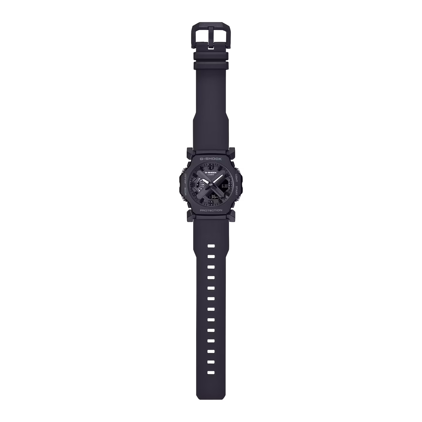 CASIO 卡西歐 G-SHOCK GA-2300-1A 黑色 纖薄數位指針雙顯錶