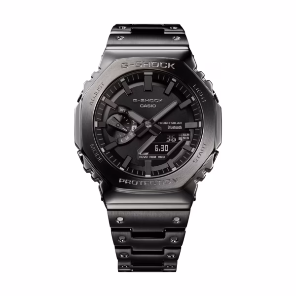 CASIO 卡西歐 G-SHOCK GM-B2100BD-1A 不鏽鋼八角系列 太陽能數位指針錶：圖片 6