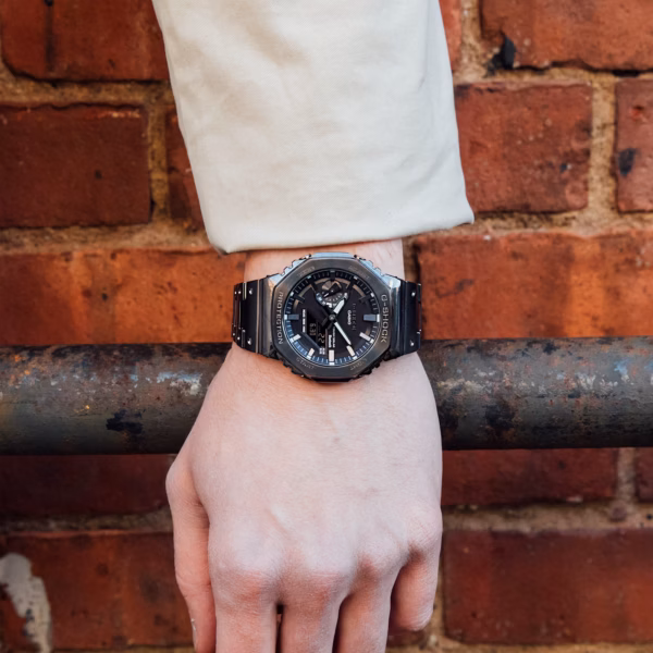 CASIO 卡西歐 G-SHOCK GM-B2100BD-1A 不鏽鋼八角系列 太陽能數位指針錶：圖片 8