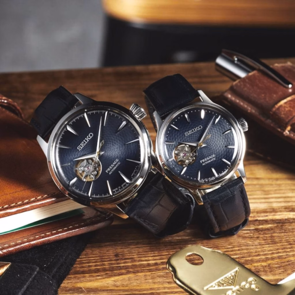 SEIKO 精工 Presage SSA405J1 調酒系列 Blue Moon 藍月雞尾酒機械錶 4R38-01N0B