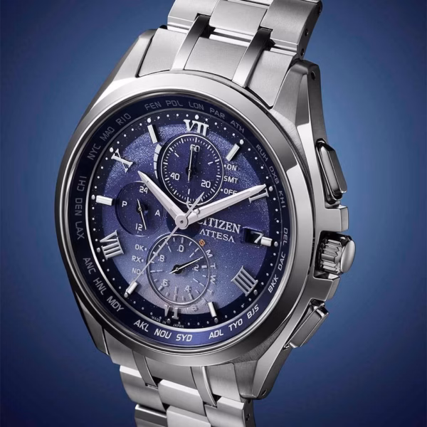 CITIZEN 星辰 ATTESA DEAR Collection 限量款 夜空彩虹系列 鈦金屬光動能電波錶 AT8240-66L：圖片 6