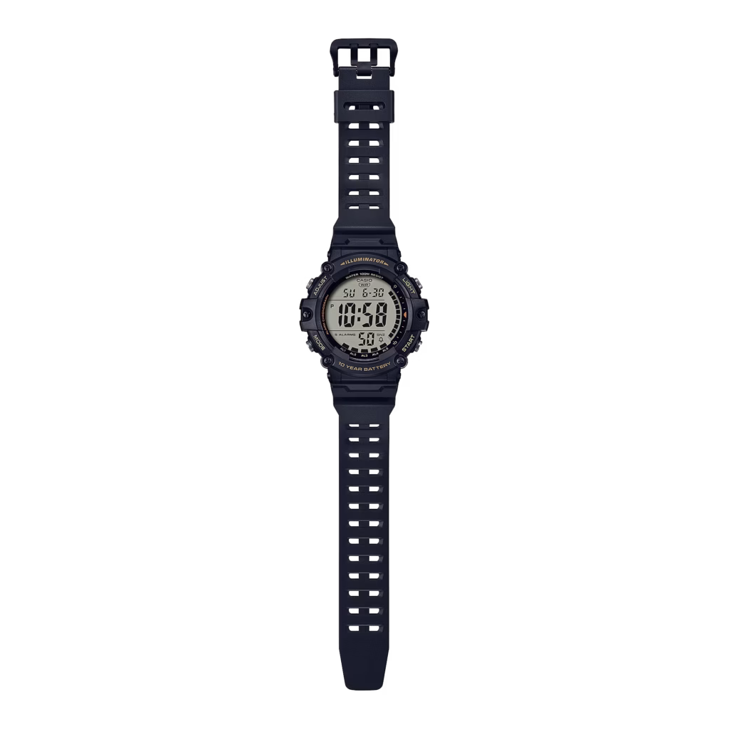 CASIO 卡西歐 AE-1500WHX-1AVDF 黑色 加長錶帶-大螢幕電子錶