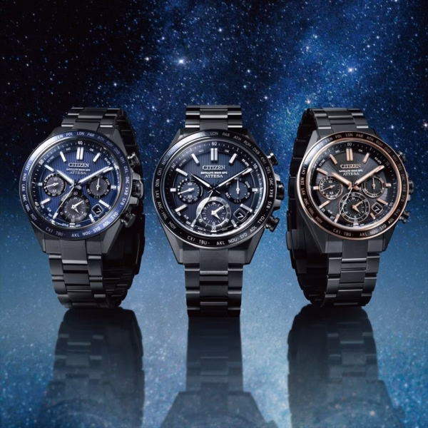 CITIZEN 星辰 ATTESA ACT Line 黑鈦系列 玫瑰金光動能GPS衛星對時錶 CC4074-61W：圖片 12