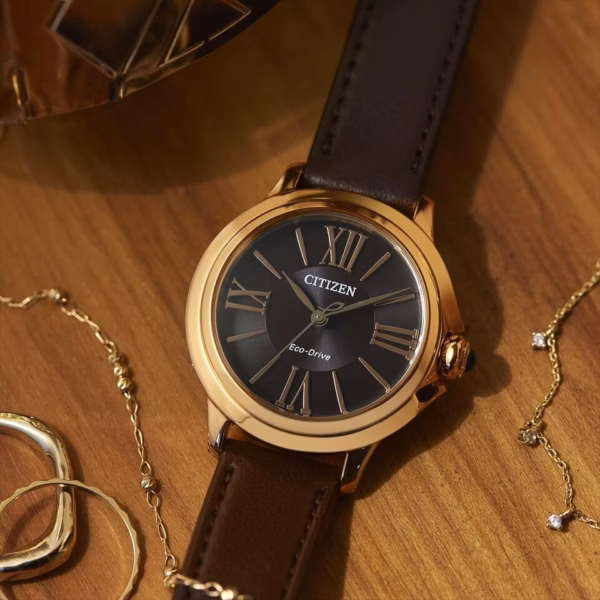 CITIZEN 星辰 L系列 ROUND Collection 花蕾光動能女錶 EM1163-09X：圖片 8