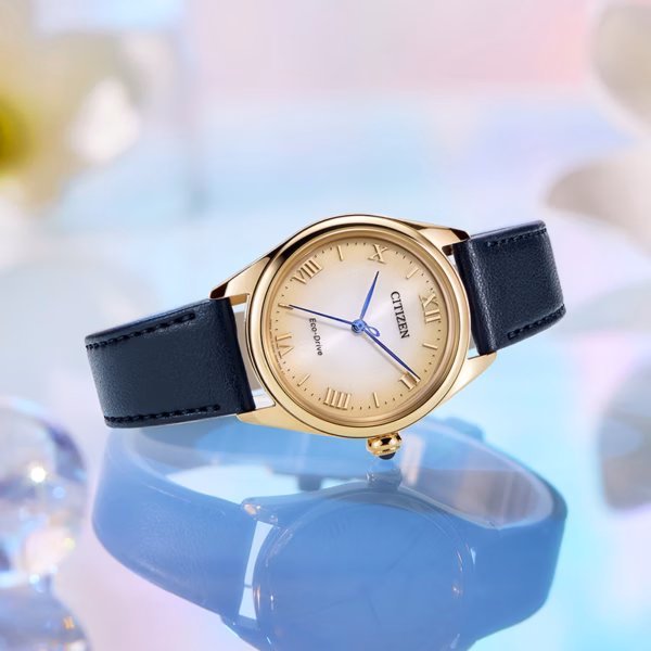 CITIZEN 星辰 L系列 優雅玫瑰金光動能女錶 EM1143-14Z：圖片 6