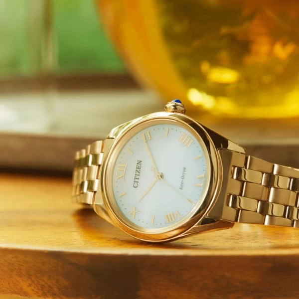 CITIZEN 星辰 L系列 優雅玫瑰金光動能女錶 EM1143-81X：圖片 4
