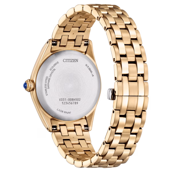 CITIZEN 星辰 L系列 優雅玫瑰金光動能女錶 EM1143-81X：圖片 3