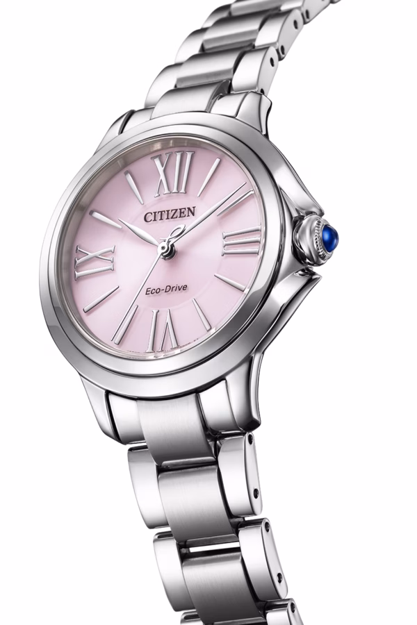 CITIZEN 星辰 L系列 ROUND Collection 廣告款 粉色花蕾光動能女錶 EM1160-58X：圖片 4