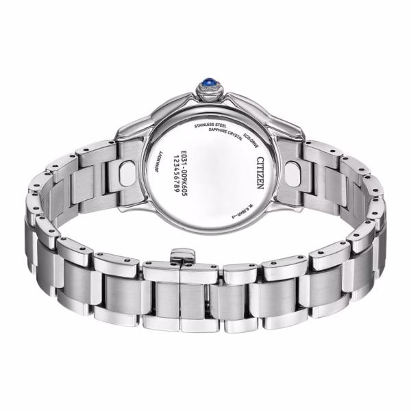 CITIZEN 星辰 L系列 ROUND Collection 廣告款 粉色花蕾光動能女錶 EM1160-58X：圖片 5
