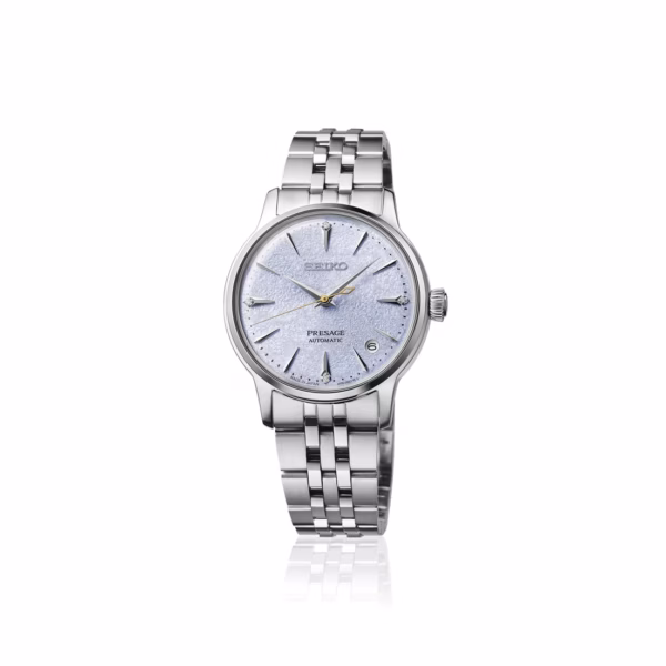 SEIKO 精工 Presage SRPL61J1 冰凍雞尾酒女錶系列 Frozen Skydiving 經典機械錶 4R35-06S0B：圖片 4