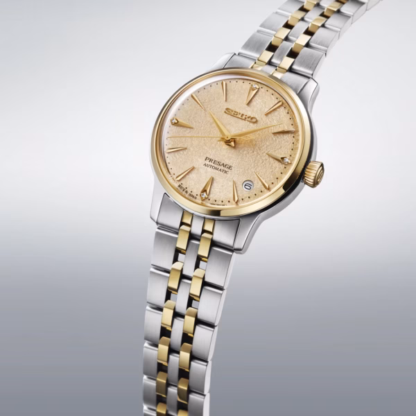 SEIKO 精工 Presage SRPL64J1 冰凍雞尾酒女錶系列 Frozen Banana Daiquiri 經典機械錶 4R35-06S0KS：圖片 2
