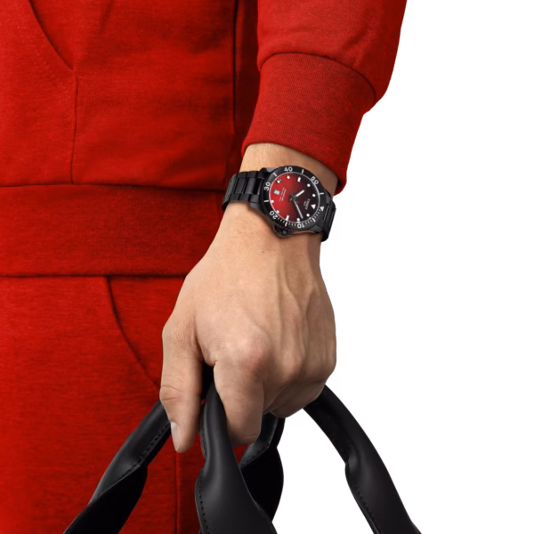 TISSOT 天梭 Seastar 1000 40mm 漸層紅海星潛水錶 T120.410.33.421.00：圖片 5