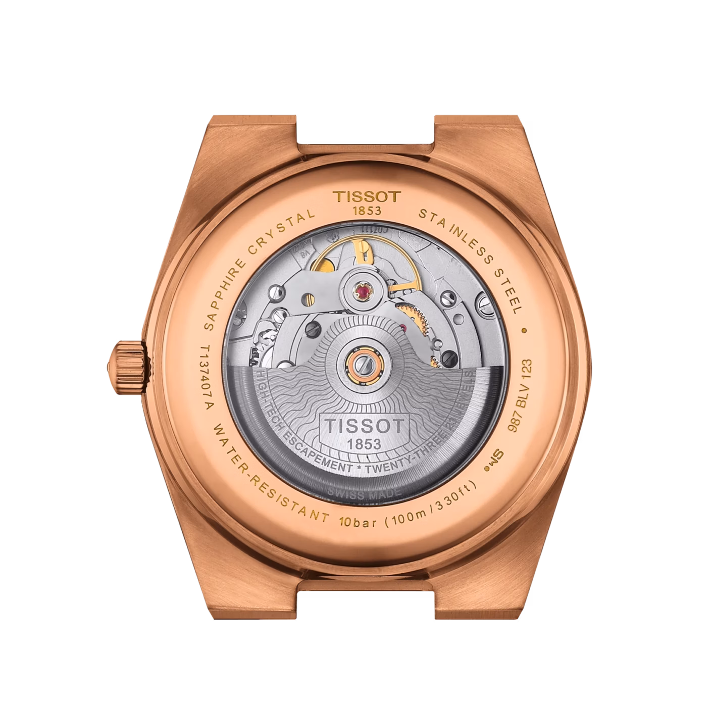 TISSOT 天梭 PRX Powermatic 80 40mm 午夜藍玫瑰金機械錶 T137.407.33.041.00