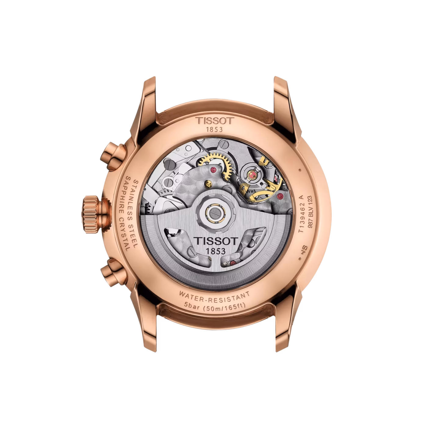 TISSOT 天梭 Chemin des Tourelles Automatic Chronograph 咖啡色 杜魯爾三眼計時機械錶 T139.462.36.298.00