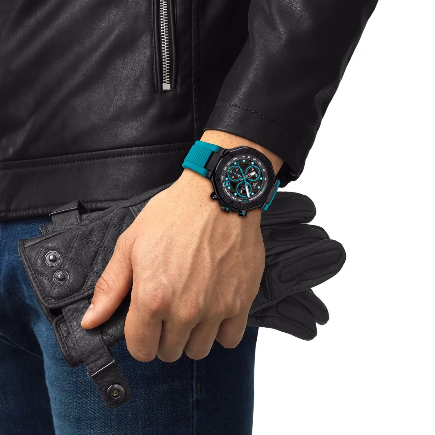 TISSOT 天梭 T-Race Quartz Chronograph 競速綠 計時賽車錶 T141.417.37.051.01