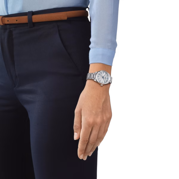 TISSOT 天梭 PR 100 Jungfraubahn Quartz 34mm 少女峰系列 經典白 石英女錶 T150.210.11.031.01：圖片 5