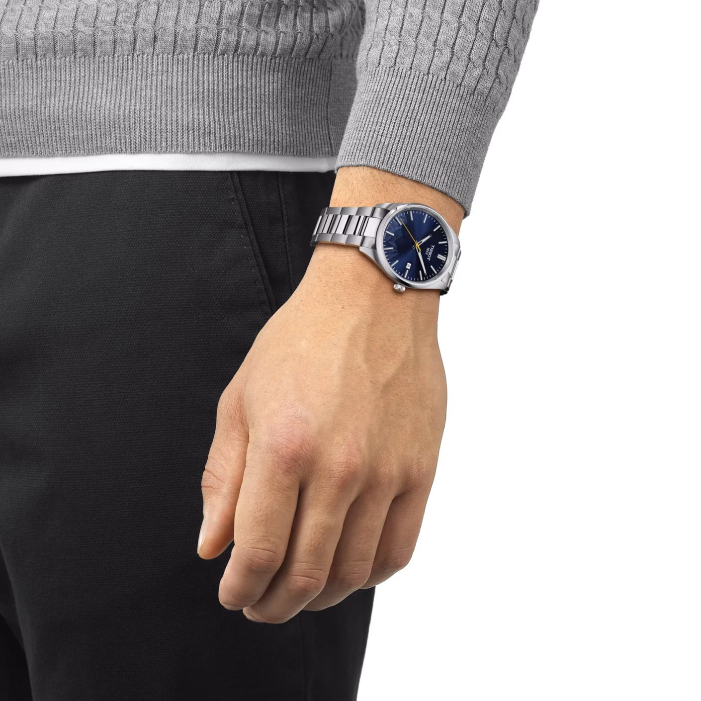TISSOT 天梭 PR 100 Jungfraubahn Quartz 40mm 少女峰系列 經典藍 石英錶 T150.410.11.041.02