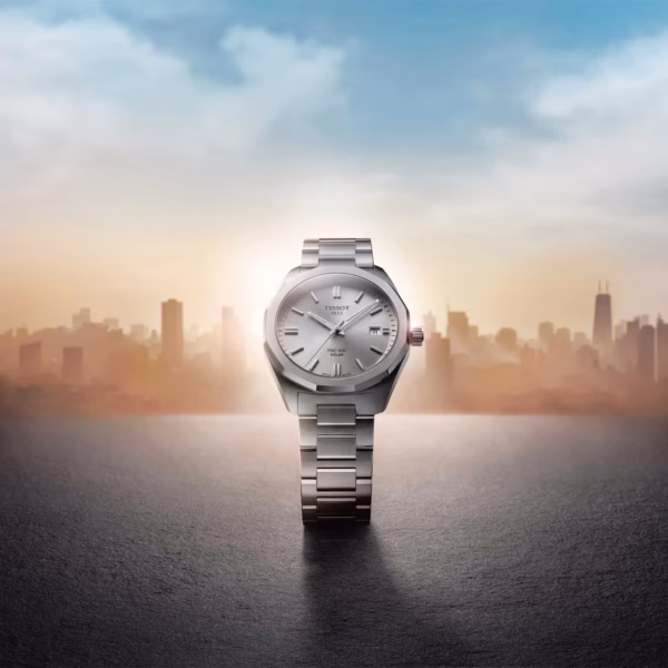 TISSOT 天梭 PRC 100 Solar Quartz 39mm 12邊形太陽能腕錶 T151.422.11.031.00：圖片 8