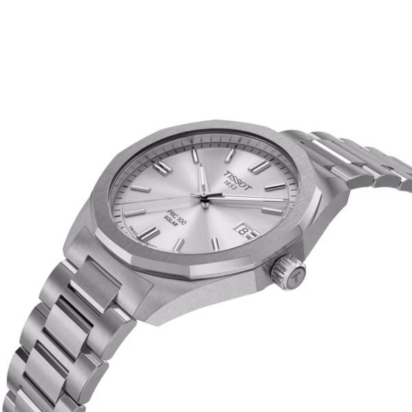TISSOT 天梭 PRC 100 Solar Quartz 39mm 12邊形太陽能腕錶 T151.422.11.031.00：圖片 5