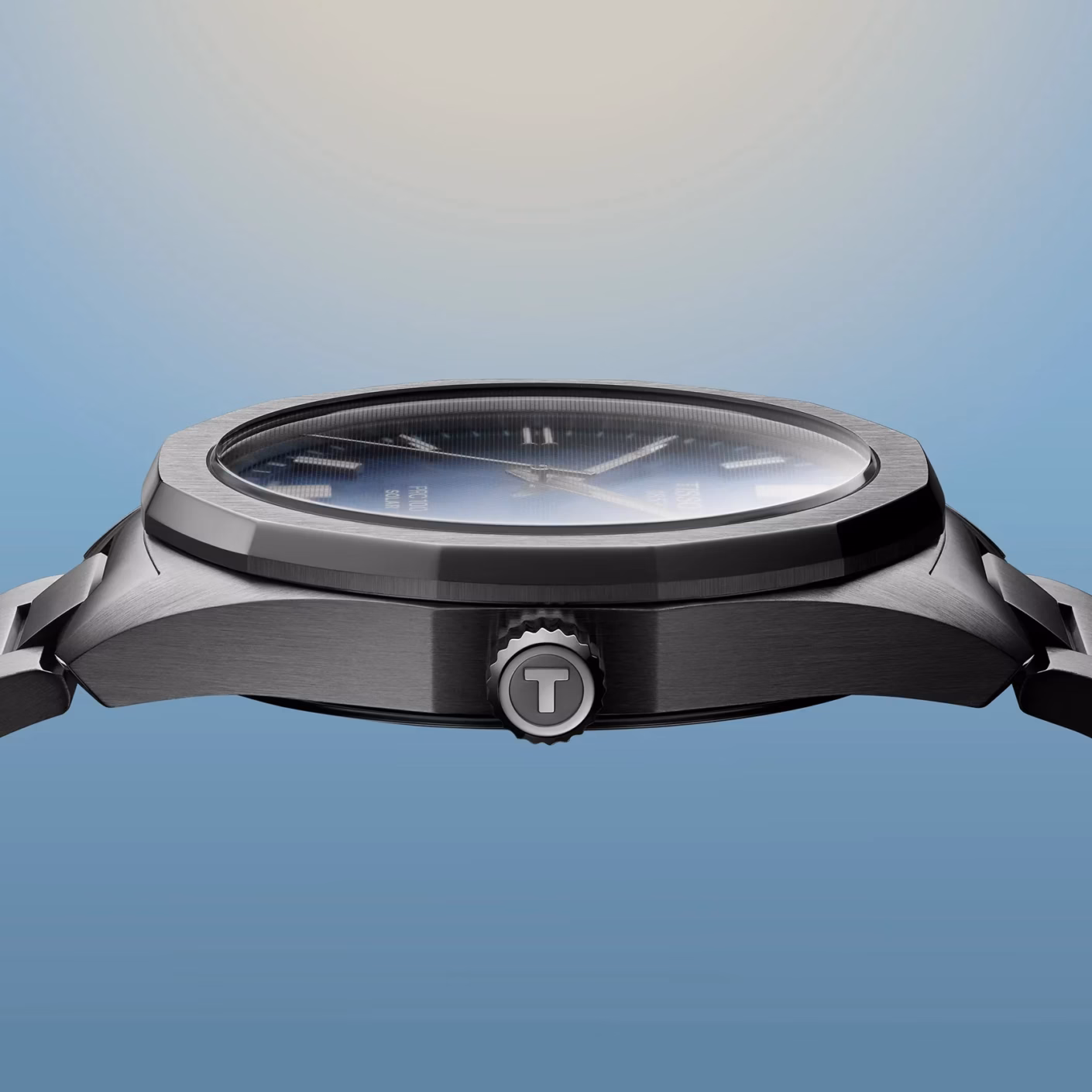 TISSOT 天梭 PRC 100 Solar Quartz 39mm 海藍色 12邊形太陽能腕錶 T151.422.11.041.00