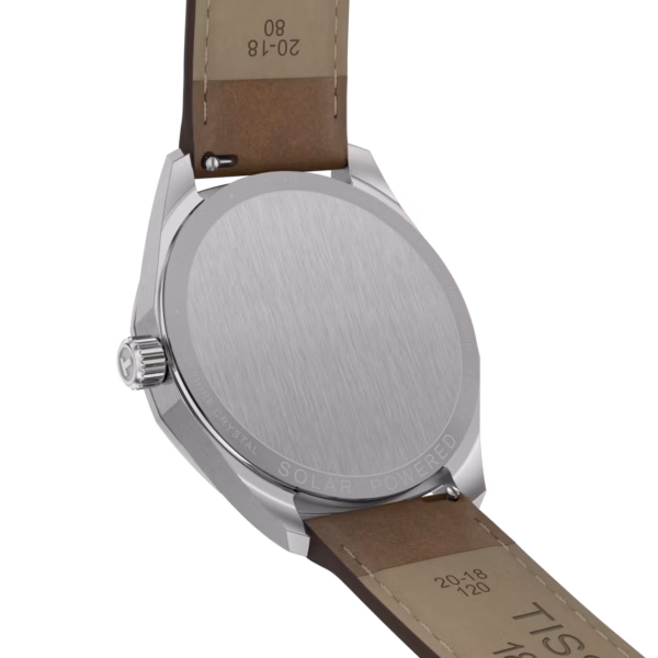 TISSOT 天梭 PRC 100 Solar Quartz 39mm 經典皮革 12邊形太陽能腕錶 T151.422.16.031.00：圖片 5